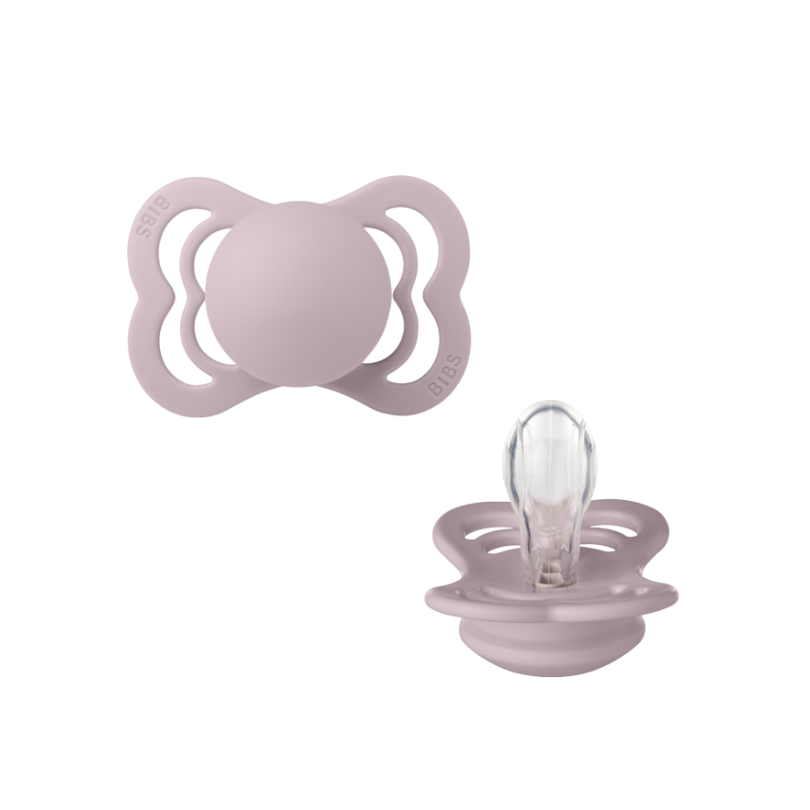 Bibs SUPREME snuð str 1 - Dusky Lilac