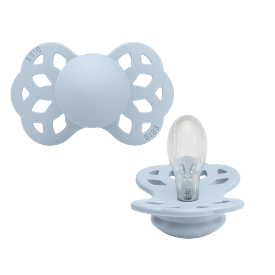 Bibs INFINITY snuð str 1 -  Baby Blue
