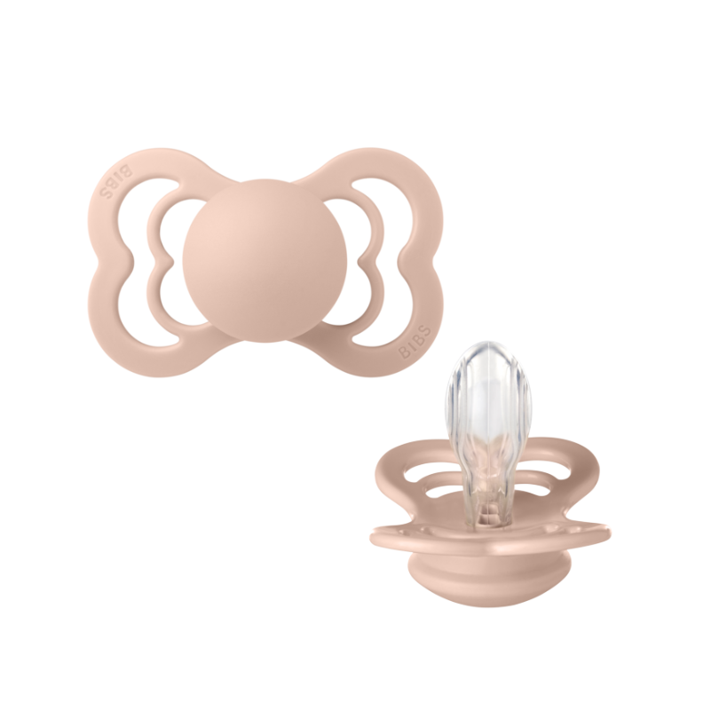 Bibs SUPREME snuð str 2 - Blush