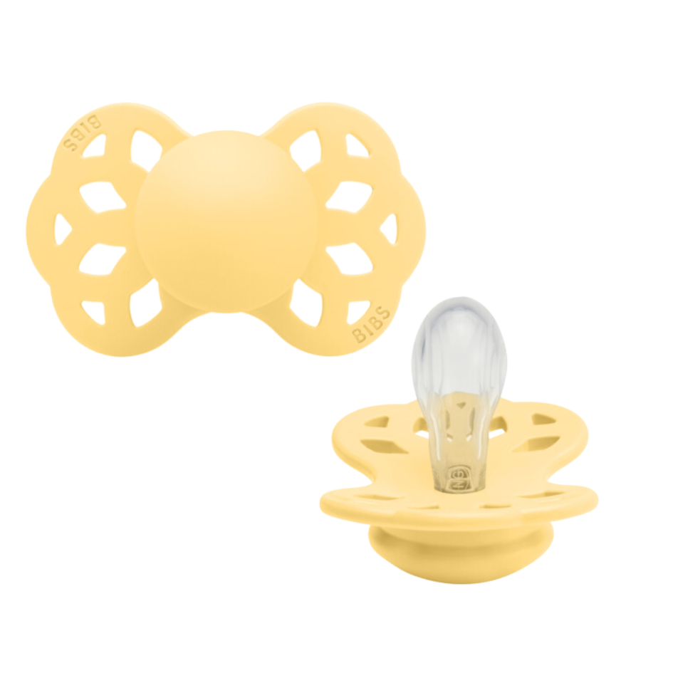 Bibs INFINITY snuð str 1 -  Pale Butter