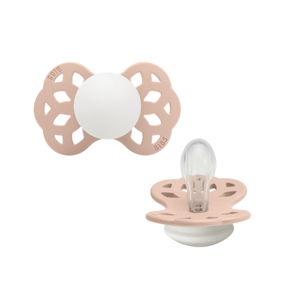Bibs INFINITY snuð str 1 -  Blush GLOW