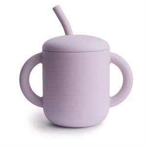 Mushie Silikone æfingar glas - Soft Lilac