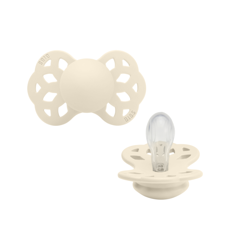 Bibs INFINITY snuð str 1 -  Ivory