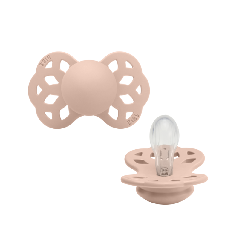 Bibs INFINITY snuð str 1 -  Blush