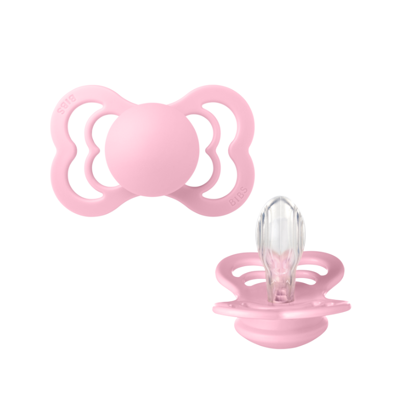 Bibs SUPREME snuð str 2 -  Baby Pink