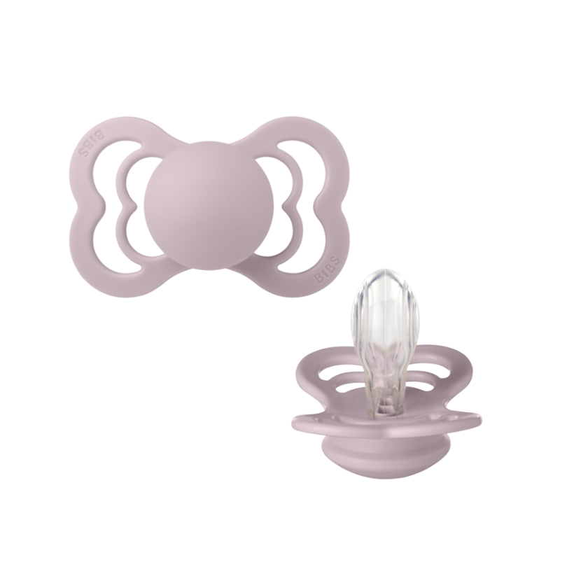 Bibs SUPREME snuð str 2 - Dusky Lilac
